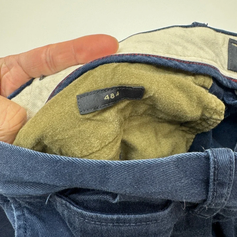 J Crew 484 Pants Mens 33x30 Navy Blue Preppy Classic Workwear